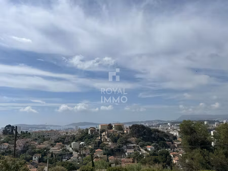 toulon ouest t3 vue mer + balcon + parking