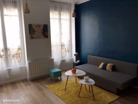 t2 meublé de standing – quai victor augagneur – lyon 3e – 38 m²