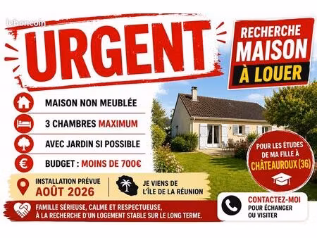 recherche location maison à châteauroux