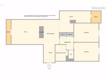 appartement 3 pieces + grand garage nice ouest