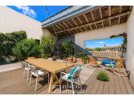 maison d'artiste au coeur de l'isle-sur-la-sorgue avec atelier et terrasse panoramique