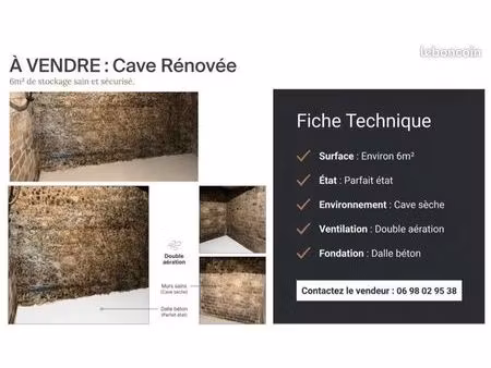 vente cave paris 8 - 6m2-17900