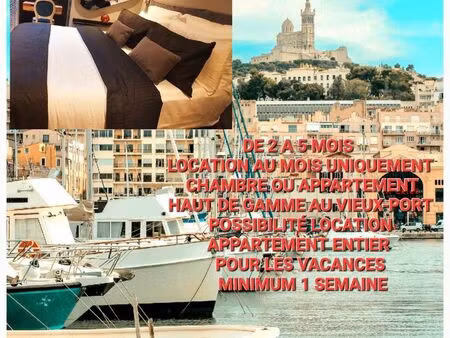 location au mois chambre ou appartement au vieux-port