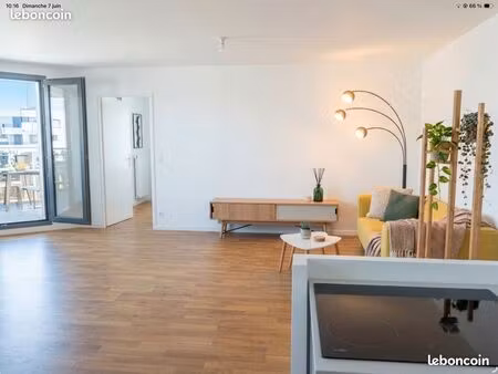 f4 86m² neuf entièrement meublé face station avec terrasse