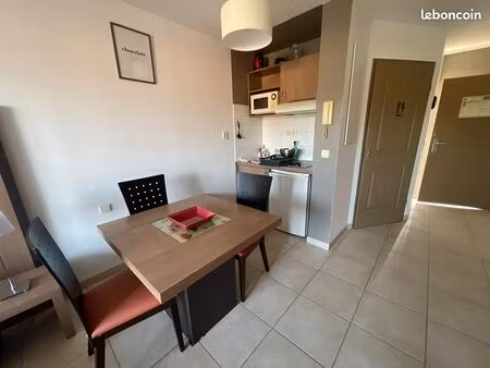 location studio meublé dans résidence de tourisme village vert