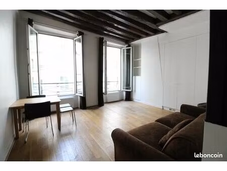 studio de charme 27 5 m² carrez - sentier / grands boulevards - paris 2e