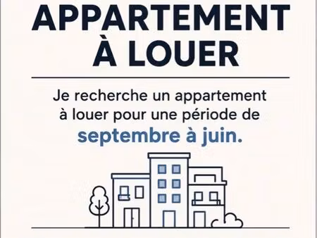 appartement septembre à juin