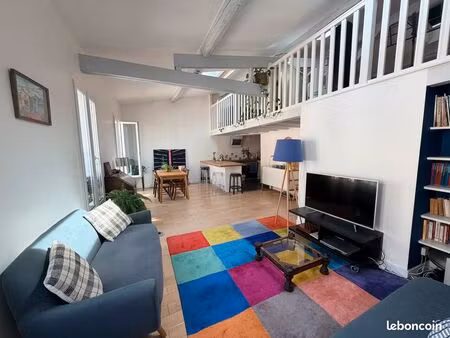 85m² carrez / 120m² au sol — dernier étage traversant + mezzanine 32m² - pereire / tocquev