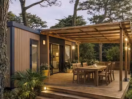 mobil home taos neuf meublé avec terrasse sur mesure dans un domaine privé résidentiel
