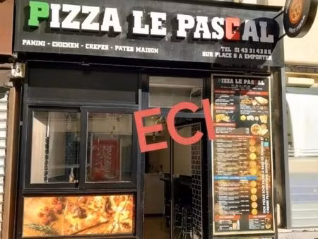 fonds de commerce pizzeria 30 m²