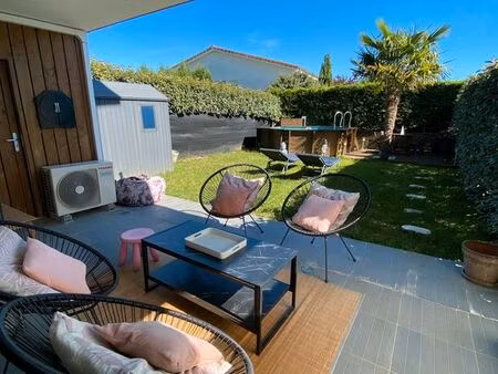 rare superbe t2 + rez-de-jardin de 90 m2 dont 2 terrasses et piscine