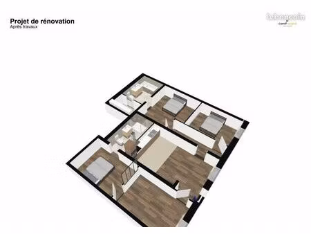 appartement 75m² à rénover - risoul