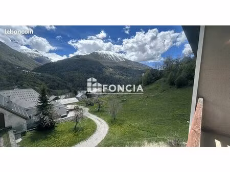 à vendre – studio avec balcon/terrasse et vue panoramique – orcières