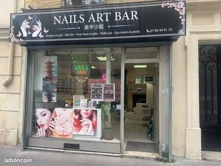 cesse bail salon manucure paris 15   500m quartier vaugirard