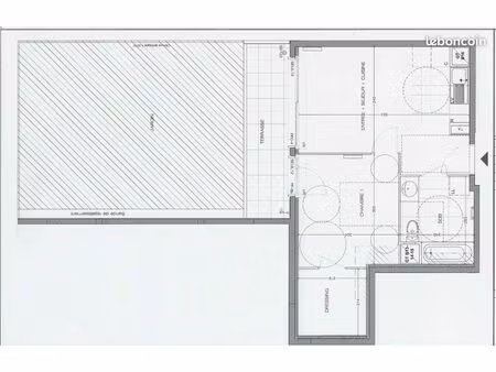 bel appartement t2 meublé avec jardin privé et place de parking