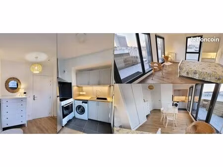 loue grand studio/t1 neuf et meublé de 32 m2 à gennevilliers (92) quartier chandon – brenu