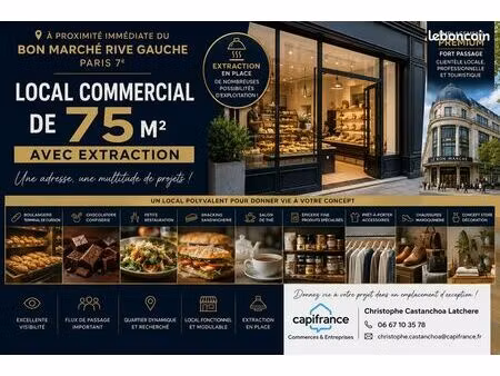 boulangerie/pâtisserie 75 m²
