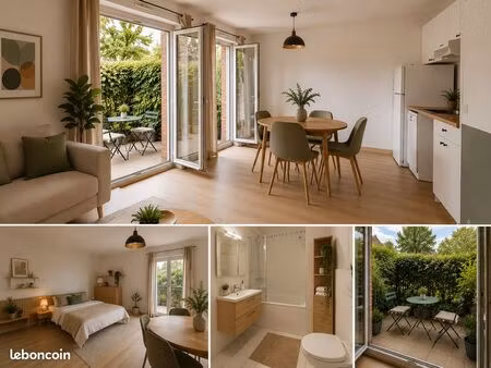 studio meublé 30 m² + terrasse + parking – livry-gargan