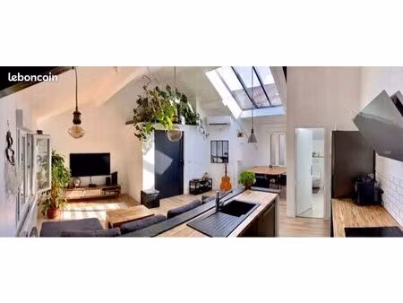 appartement 3 pièces  59m2  premier et dernier étage