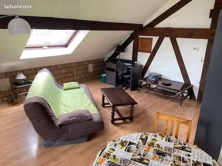 grand f2 meublé centre ville belfort 50 m² au sol - dispo mi juillet