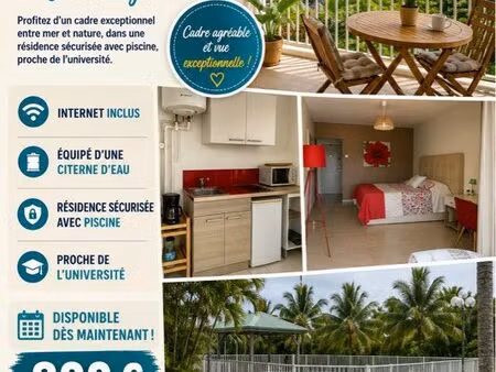 charmant studio vue mer