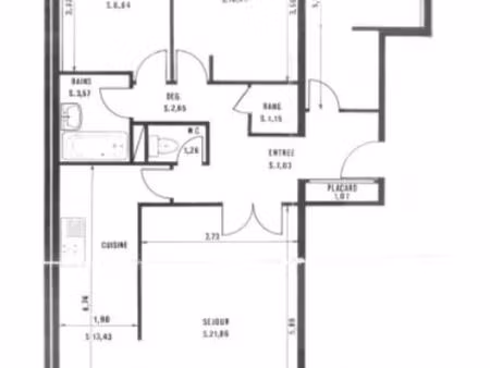 appartement 4 pièces – 83 m² – sevran (93) – vente particulier