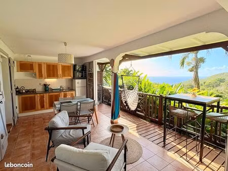 bas de villa deshaies location annuelle