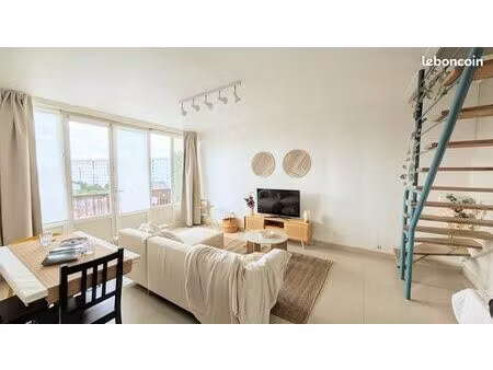 duplex lumineux sans vis-à-vis dernier étage