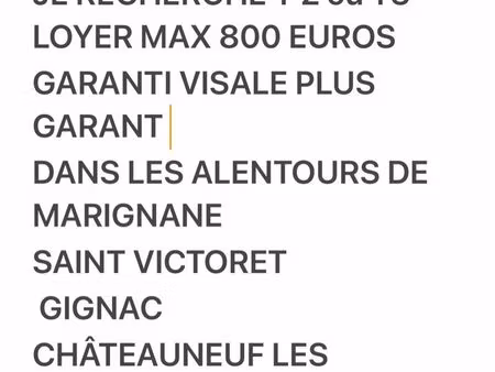 recherche t 2 t 3appartement ou maison