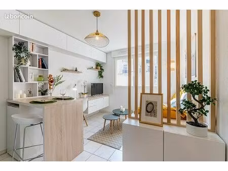 studio meublé + internet 19m2 rue du camas