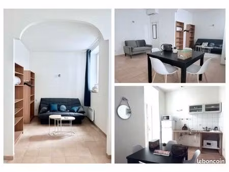 grand t1 meuble rue breteuil - centre ville marseille 6ème 42 m2 avec terasse– proche pref