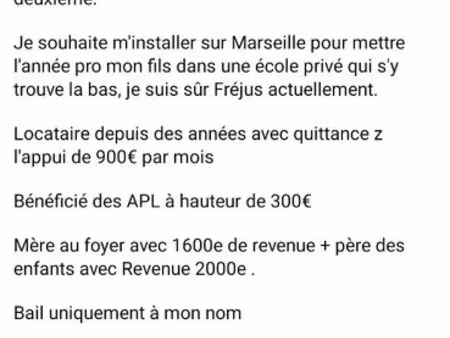location cherche t4