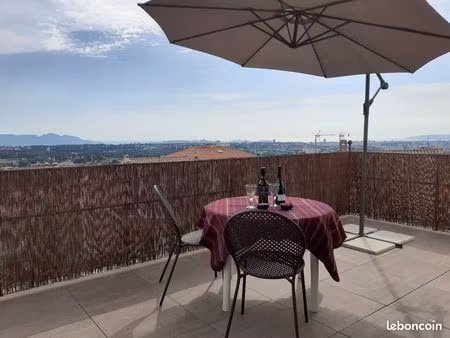 meublé t2 terrasse vue mer