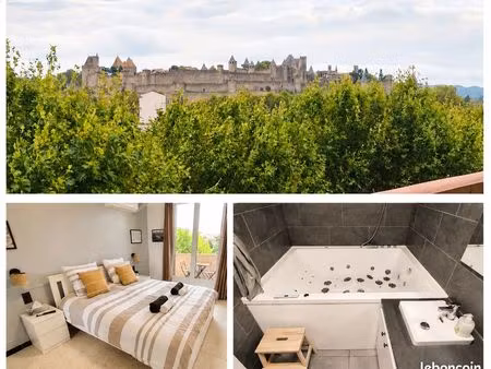 appartement vue cité médiévale