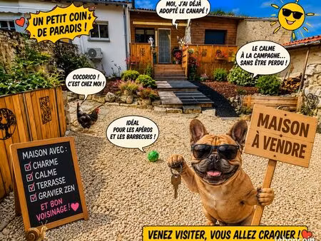 vente en viager ou classique (charentaise 160m2) idéal pour personnes âgées