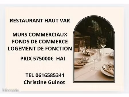 village du haut var : murs  fond de commerce  logement