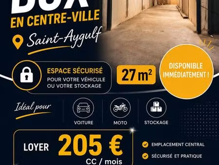 location box garage 27m2 st aygulf