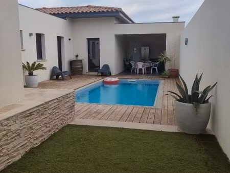 maison de plain-pied 127 m² - 3 chambres - terrain 500 m² - narbonne