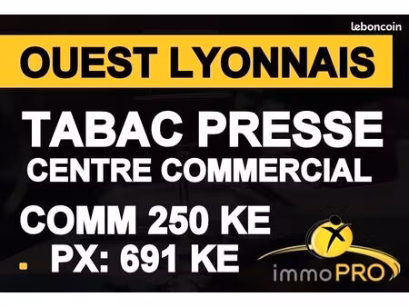 fonds de commerce tabac  presse  fdj 80 m²
