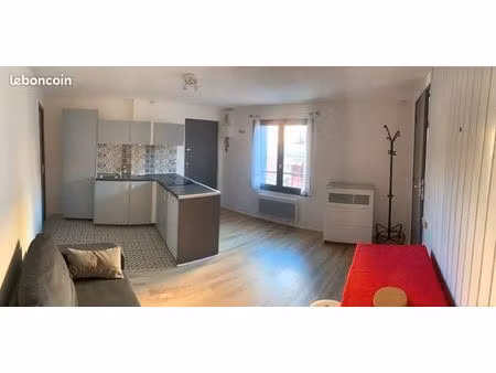 appartement 2 pièces meublé 30m2 à louer centre ville linas