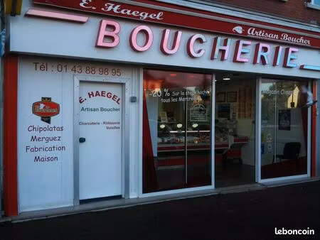 vente fonds commerce boucherie - livry gargan