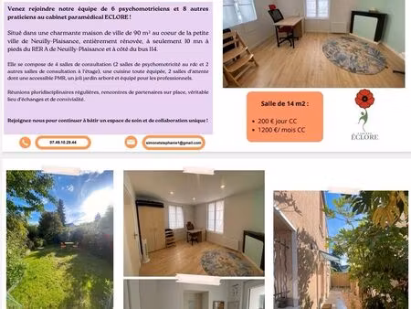 location cabinet neuilly-plaisance