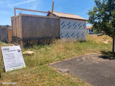 maison bois en cour de construction