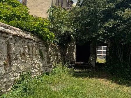 terrain clos de murs anciens avec charmante dépendance en pierre à rénover