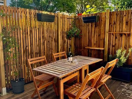 studio meublé 27m² + terrasse exceptionnelle 14m² – proche rer b & tram t6