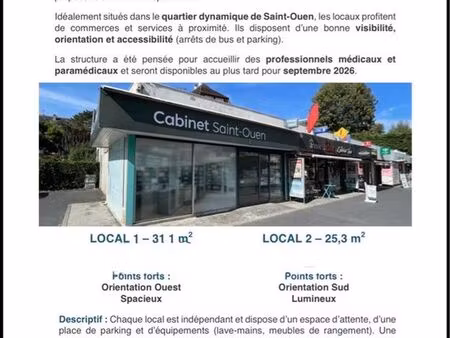 local à louer médical para médical