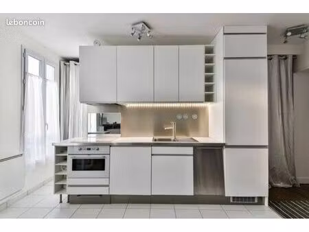 vente appartement de 48 47m² ensoleillé de 3 pièces 2 chambres  immeuble avec jardin quart