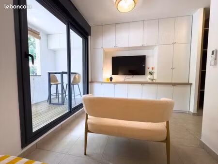 studio neuf | 10min plage & centre saint-paul