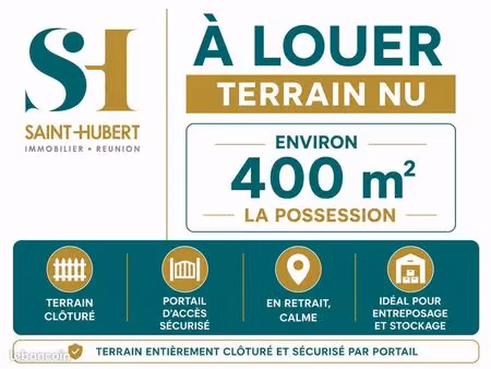 terrain 400 m² possession
