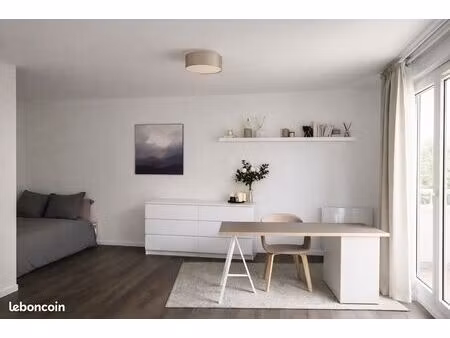 appartement meublé f1 - caen centre 40m2 - balcon & ascenseur